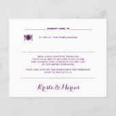 Nautical Wedding Weekend Itinerary (Achterkant)