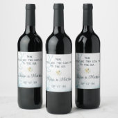 Nautical Wedding Wine Labels Wijn Etiket (Flessen)