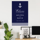 Nautical Welcome Sign (24x36) Poster (Thuiskantoor)