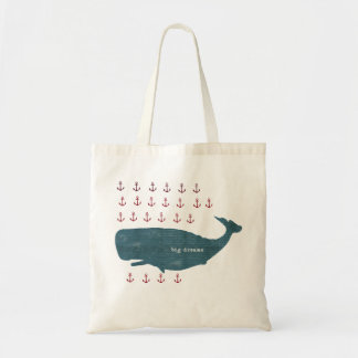 Nautical Whale Anchors Preppy Tas