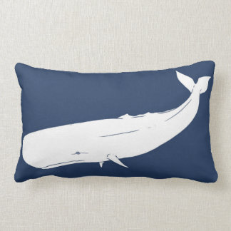 Nautical Whale Lumbar Pillow Kussen