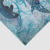 Nautical Whale Tissue Paper Tissuepapier (Detail)