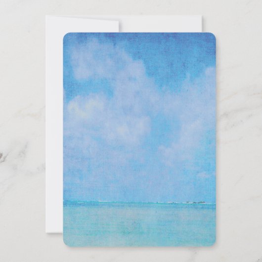 Nautical White Lighthouse en zeilboot bruiloft Kaart (Achterkant)