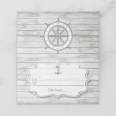 Nautical Whitewash Wood Beach Wedding Collectie (Buitenkant ongevouwen)