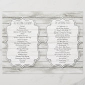 Nautical Whitewash Wood Beach Wedding Collectie (Achterkant)