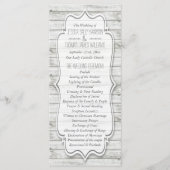 Nautical Whitewash Wood Beach Wedding Collectie Programma (Voorkant)
