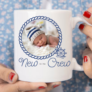 Nautical Wiel Nieuw in de Bemanning Geboorteaankon Koffiemok
