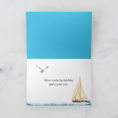 Nautical Window Birthday Kaart (Binnen)