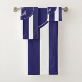 Nautical Yacht Ancre Blue Boat Name (En situation)