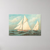 Nautical Yachts Racing #1 Canvas Afdruk (Voorkant)