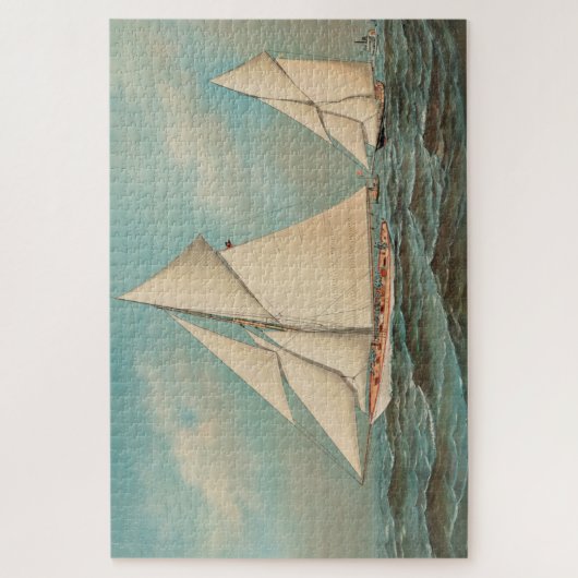 Nautical Yachts Racing #1 Canvas Print Legpuzzel (Verticaal)