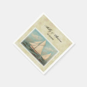 Nautical  Yachts Racing #1 TS Achtergrond Servetten (Hoek)