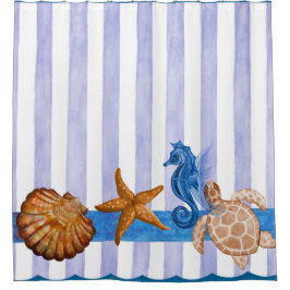 Nautical Zee Creaters Shower Curtain Douchegordijn