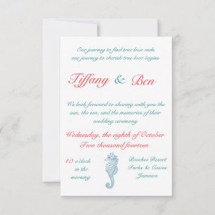 Nautical Zee Invite Kaart