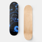 Nautilus blue shell skateboard (Voorkant)