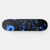 Nautilus blue shell skateboard (Horizontaal)