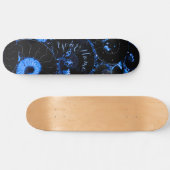 Nautilus blue shell skateboard (Horizontaal)