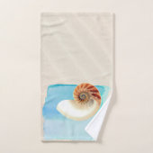 Nautilus Coquillage et sable (Serviette à main)