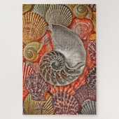 Nautilus en zeeschildpadden legpuzzel (Verticaal)