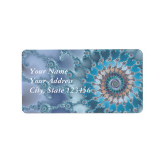 Nautilus - Fractal Art Etiket