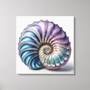 Nautilus - Impression d'art en toile enveloppée