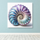 Nautilus - Ingewikkeld Canvas Art Print (Insitu (Houten vloer))