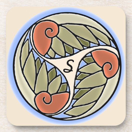 Nautilus Monogrammed (Set van 6) Drankjes Onderzetter (Voorkant)