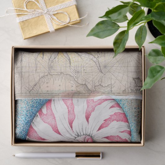 Nautilus Octopus  Map Nautilus Tissuepapier (Geschenk)