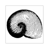Nautilus Plicatus Shell  Rubber Art Stamp Rubberstempel (Afrduk)