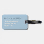 Nautilus Schelp | Gouden Spiraal Bagagelabel (Achterkant horizontaal)