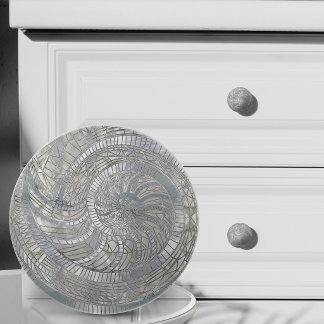 Nautilus Schelp mozaïek kunst Keramische Knop