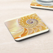 Nautilus Seashell Beverage Coaster Bier Onderzetter (Linkerzijde)