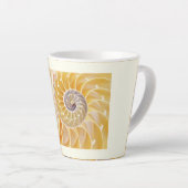 Nautilus seashell Latte Mok (Rechterhoek)
