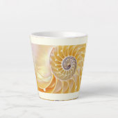 Nautilus seashell Latte Mok (Voorkant)