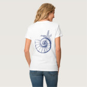 Nautilus Seashell & Starfish Marine Life Custom T-shirt (Achterkant volledig)