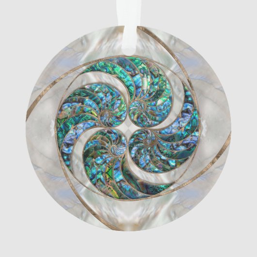 Nautilus Shell - Abalone and Pearl (dos)