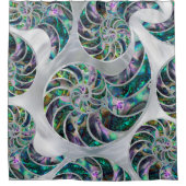 Nautilus Shell Abalone en Pearl Douchegordijn (Voorkant)