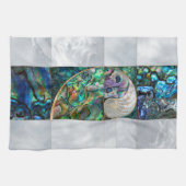 Nautilus Shell - Abalone en Pearl Theedoek (Horizontaal)