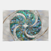 Nautilus Shell - Abalone en Pearl Theedoek (Horizontaal)
