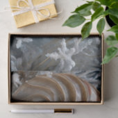 Nautilus Shell Binnen Decoupage Weefseldocument Tissuepapier (Geschenk)