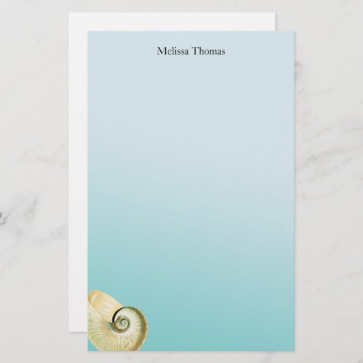 Nautilus shell briefpapier (Voorkant / Achterkant)