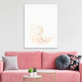 Nautilus shell, close-up canvas afdruk (Insitu (Woonkamer))