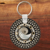 Nautilus Shell - Fases van de maan Sleutelhanger (Voorkant)