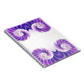 Nautilus Shell Fibonacci Carnet - blanc violet (Côté Droit)