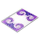 Nautilus Shell Fibonacci Carnet - blanc violet (Côté gauche)