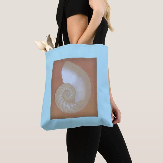 Nautilus Shell II Canvas tas (Dichtbij)
