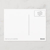 Nautilus shell - kobalt blauw en wit briefkaart (Achterkant)