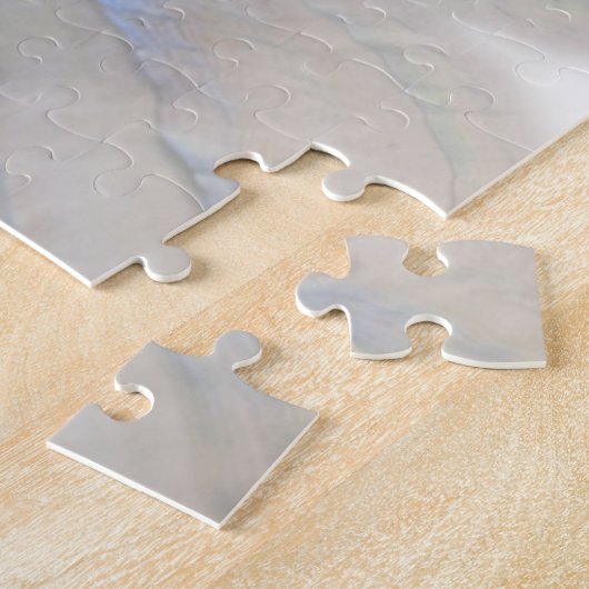 Nautilus Shell - Moeder van parelhout en goud Legpuzzel (Zijkant)