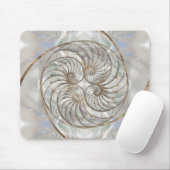 Nautilus Shell - Moeder van parelhout en goud Muismat (Met muis)