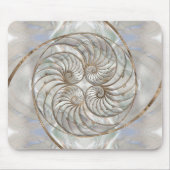 Nautilus Shell - Moeder van parelhout en goud Muismat (Voorkant)